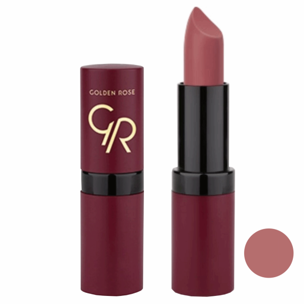 رژ لب گلدن رز مدل ولوت مات شماره 16